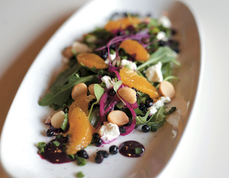 Roasted Chestnut and Rocket Salad