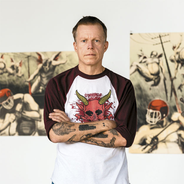 Derek Hess / Howl Gallery / Tattoo - YouTube