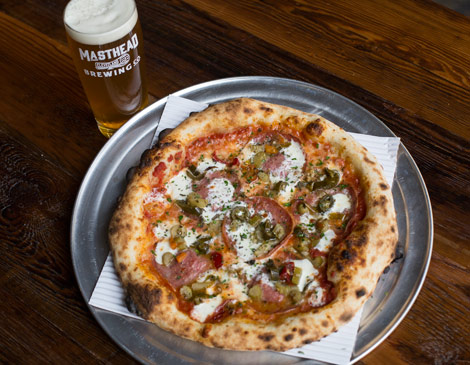 Masthead Brewery pizza