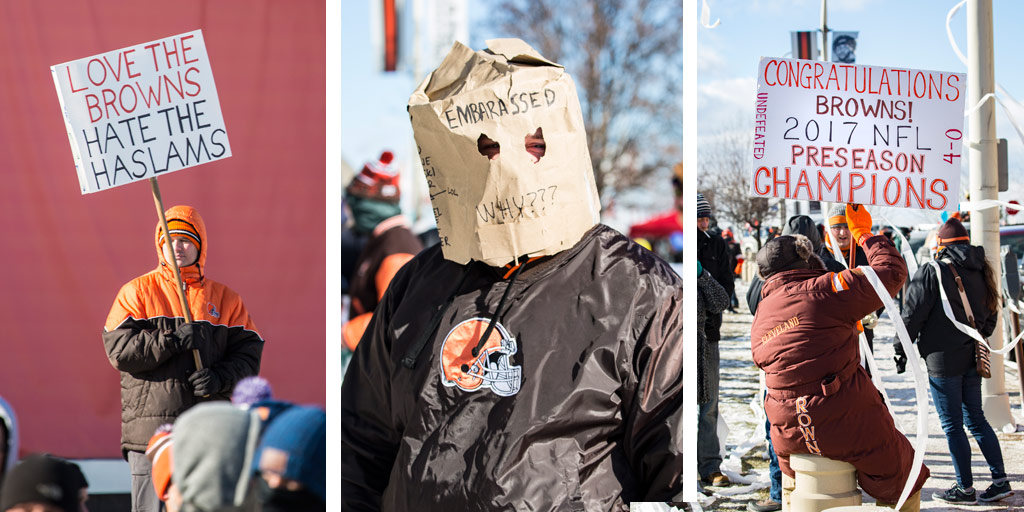 Cleveland Browns fans hold Perfect Season Parade to mark winless