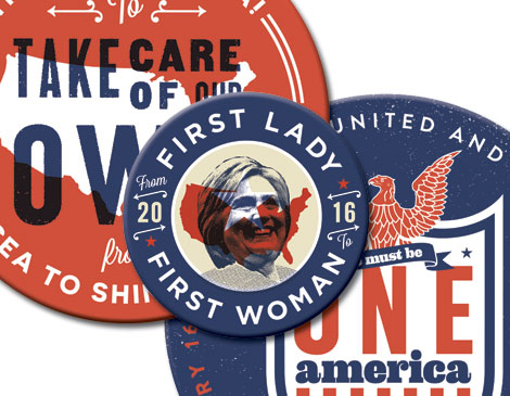 Hillary Clinton Pins Hillary Clinton Pins